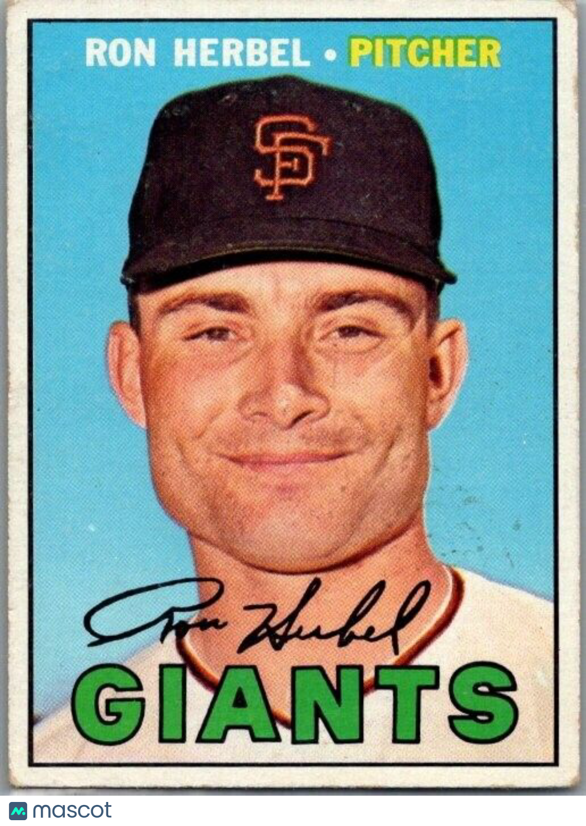 1967 Topps - #156 Ron Herbel