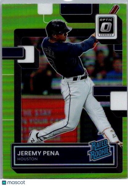 2022 Panini Donruss Optic #119 Jeremy Pena Lime Green Rated Rookie