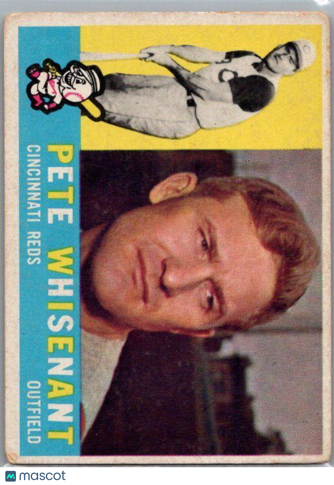 1960 Topps #424b Pete Whisenant Gray back