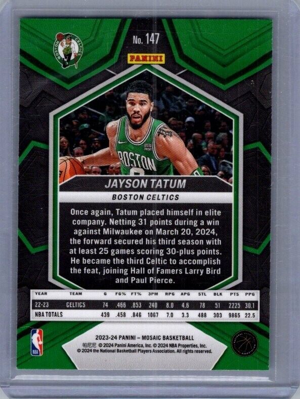 2023 Panini Mosaic Jayson Tatum #147