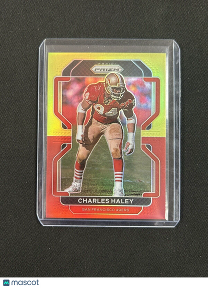 2021 Panini Prizm Red and Yellow Charles Haley