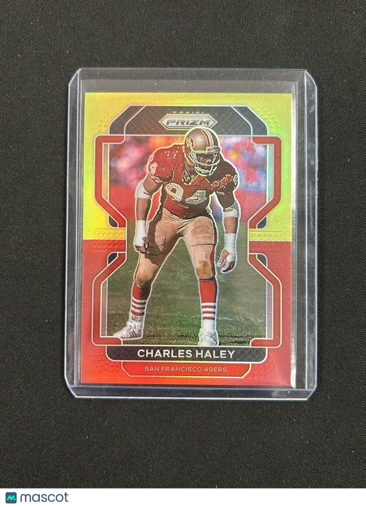 2021 Panini Prizm Red and Yellow Charles Haley