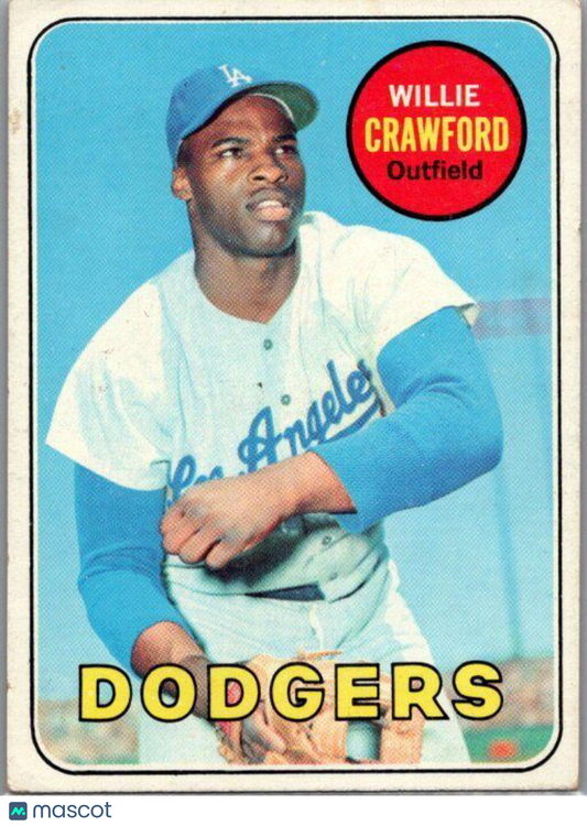 1969 Topps #327 Willie Crawford