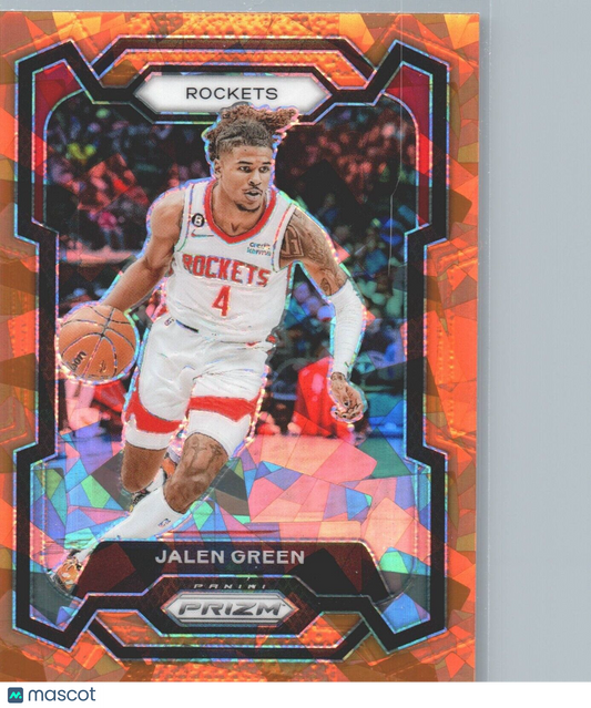 2023-24 Panini Prizm -  Orange Ice Shimmer Prizm #29 Jalen Green