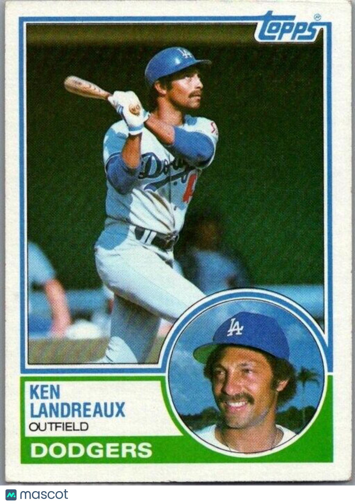 1983 Topps - #376 Ken Landreaux