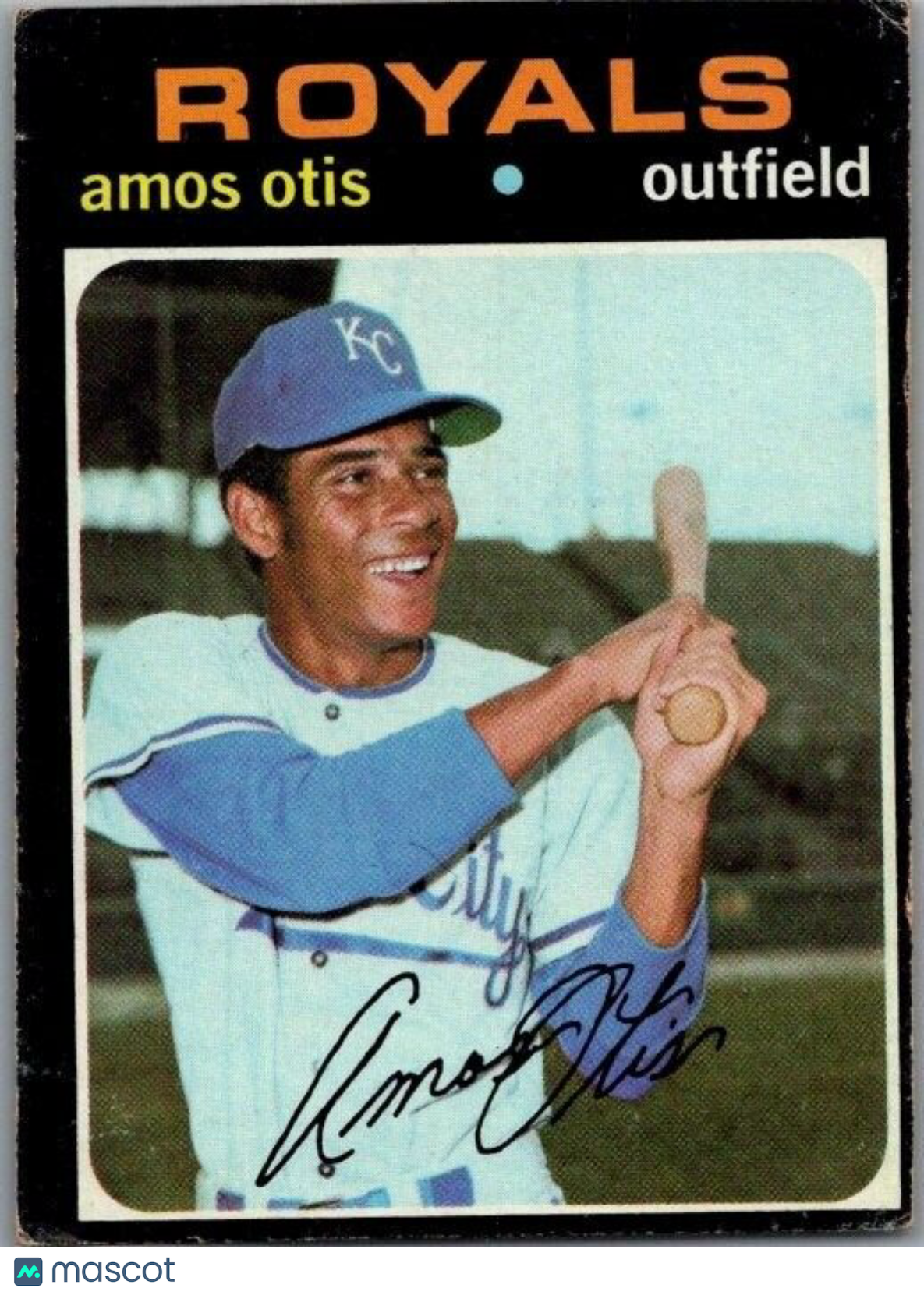 1971 Topps - #610 Amos Otis