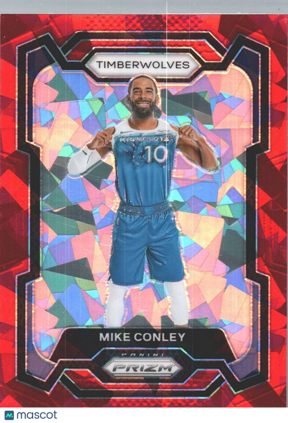 2023-24 Panini Prizm - Red Ice #57 Mike Conley