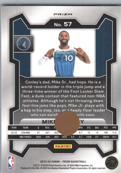 2023-24 Panini Prizm - Red Ice #57 Mike Conley