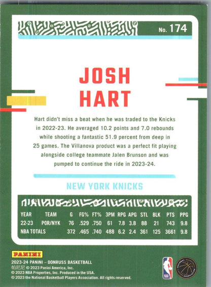 2023-24 Donruss Josh Hart #174