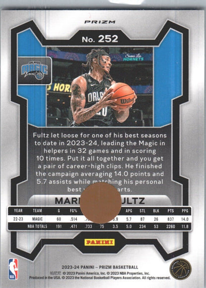 2023-24 Panini Prizm - Red Ice #252 Markelle Fultz