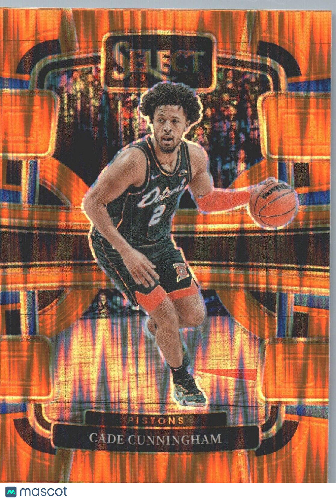 2023-24 Panini Select - Concourse Orange Flash Prizm #26 Cade Cunningham