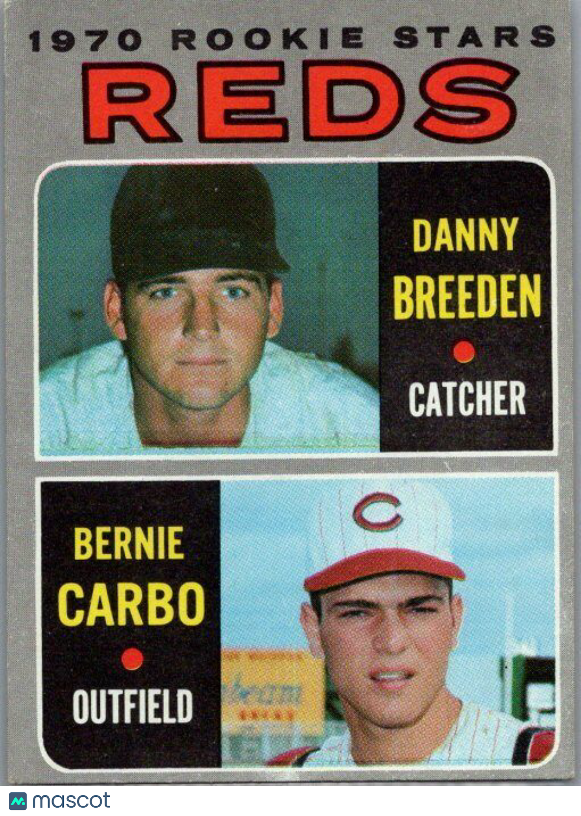 1970 Topps #36 Reds 1970 Rookie Stars (Danny Breeden / Bernie Carbo) RS, RC