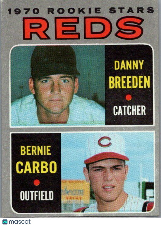 1970 Topps #36 Reds 1970 Rookie Stars (Danny Breeden / Bernie Carbo) RS, RC