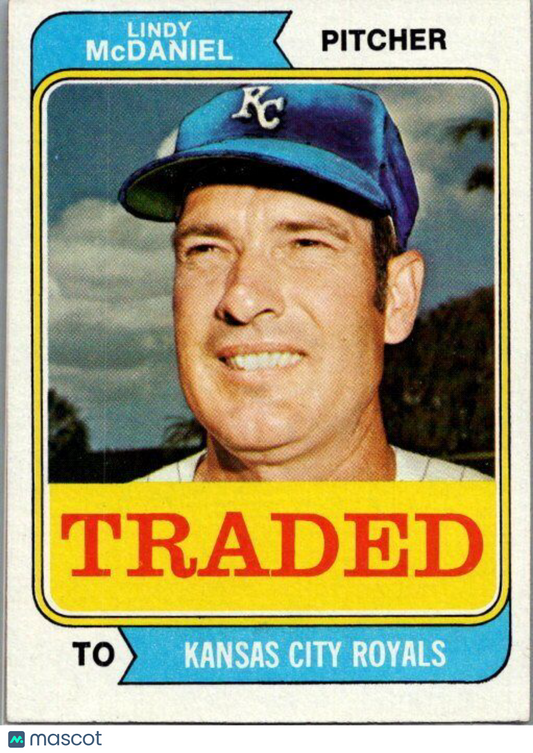 1974 Topps #182T Lindy McDaniel Traded