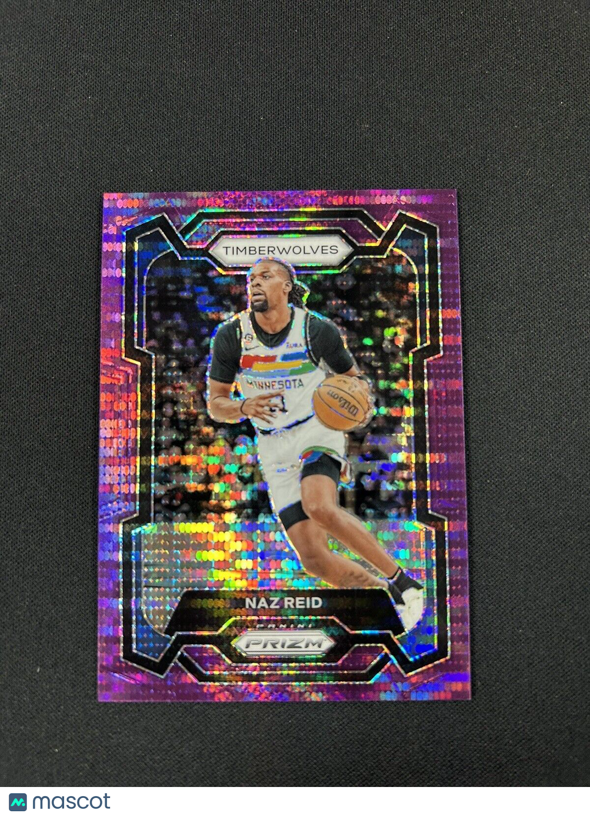 Naz Reid 2023-24 Prizm #204 Purple Pulsar /35 SSP 6th Man Of The Year Award