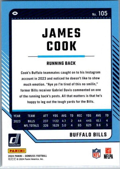 2024 Panini Donruss - #105 James Cook