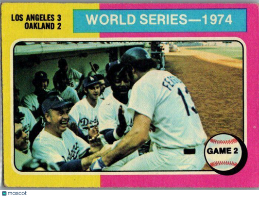 1975 Topps #462 1974 World Series Game 2