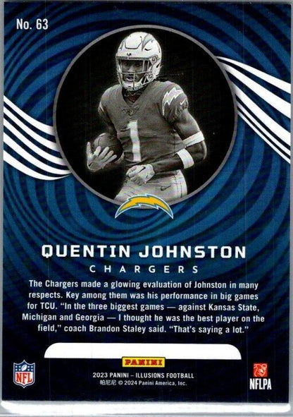 2023 Panini Illusions - #63 Quentin Johnston (RC)