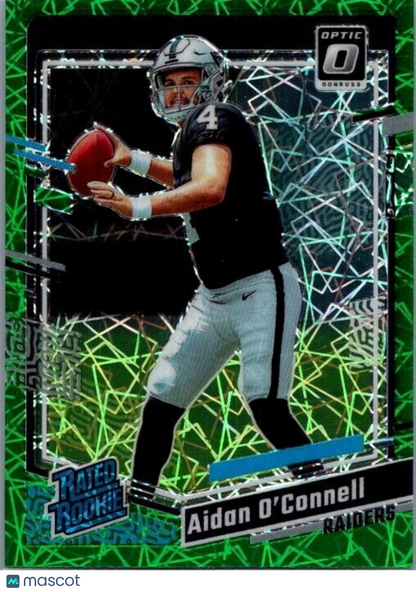 2023 Donruss Optic - Rated Rookie Green Velocity #258 Aidan O'Connell (RC)