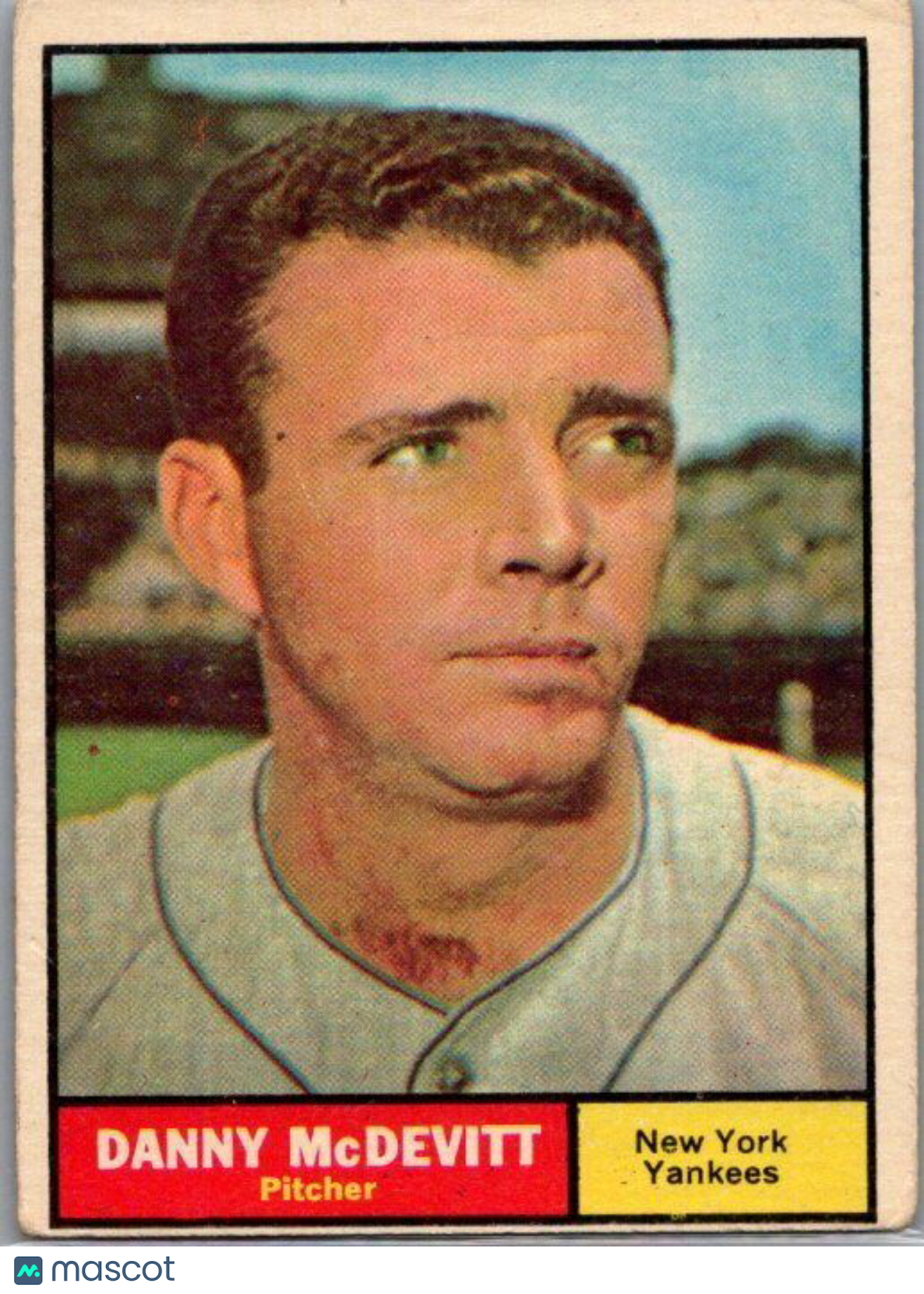 1961 Topps #349 Danny McDevitt