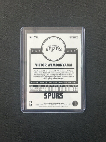 2023-24 NBA Hoops Gold Basketball HOLIDAY WINTER Victor Wembanyama Spurs RC 298