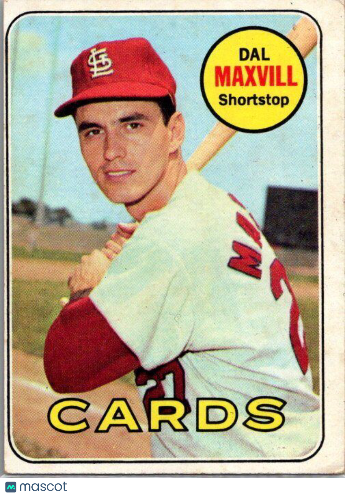 1969 Topps #320 Dal Maxvill