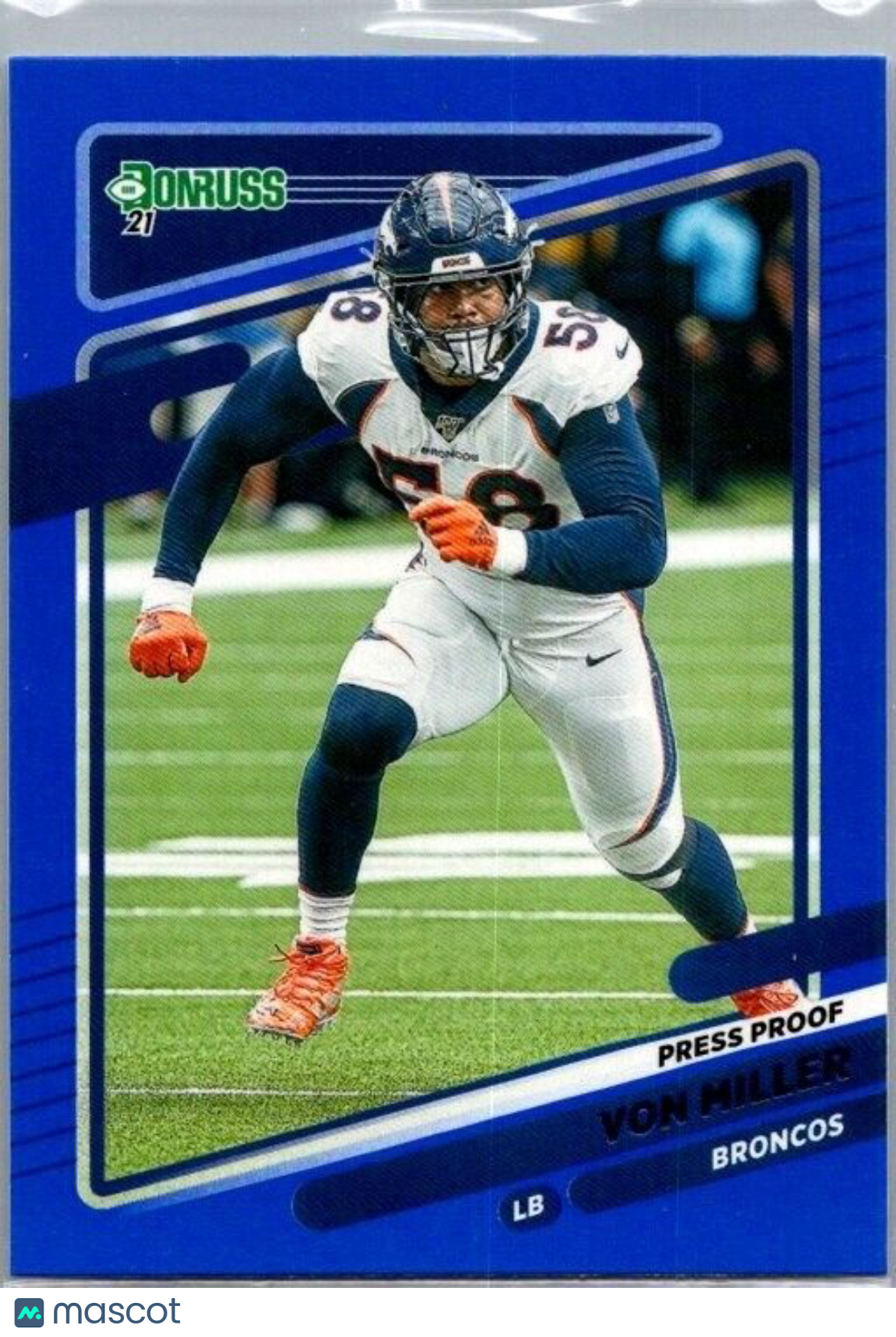 2021 Panini Donruss - #181 Von Miller Blue Press Proof