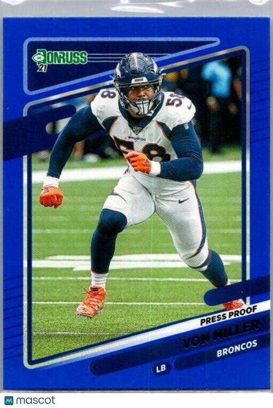 2021 Panini Donruss - #181 Von Miller Blue Press Proof