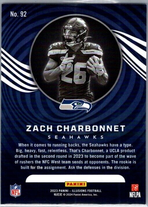 2023 Panini Illusions - #92 Zach Charbonnet (RC)