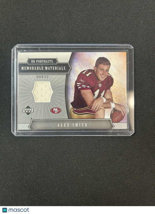 2005 Upper Deck Portraits - Memorable Materials #MM-AS Alex Smith (MEM, RC)