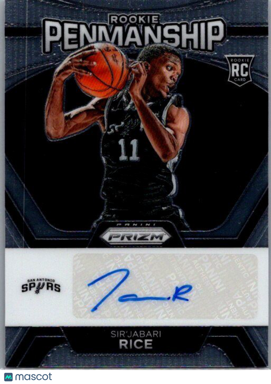 2023-24 Panini Prizm #RP-SJR Sir'Jabari Rice Rookie Penmanship