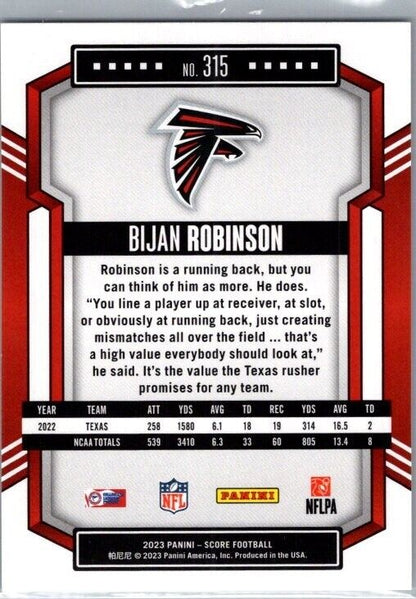 2023 Panini Bijan Robinson #315