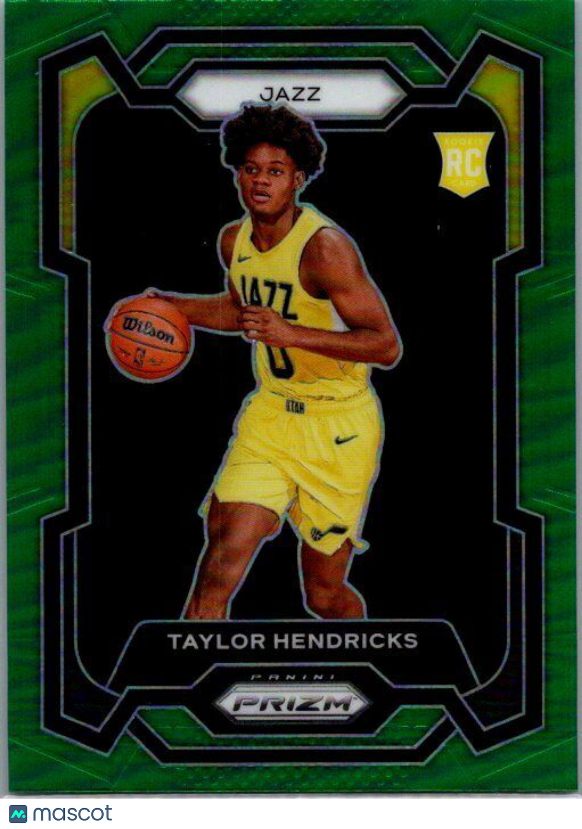 2023-24 Panini Prizm #161 Taylor Hendricks Prizms Green