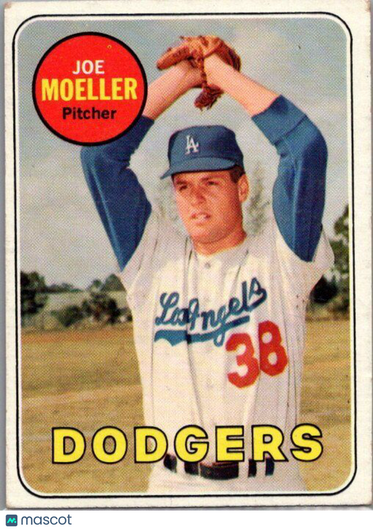 1969 Topps #444b Joe Moeller last name in white