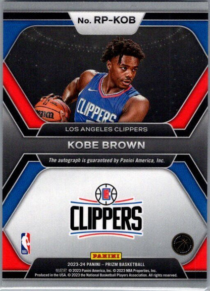 2023-24 Panini Prizm #RP-KOB Kobe Brown Rookie Penmanship