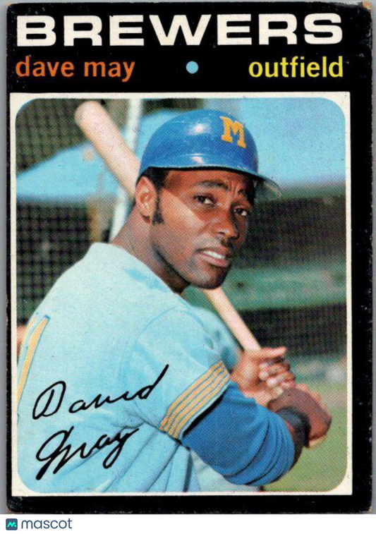 1971 Topps #493 Dave May