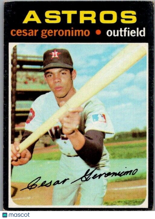 1971 Topps - #447 Cesar Geronimo (RC)