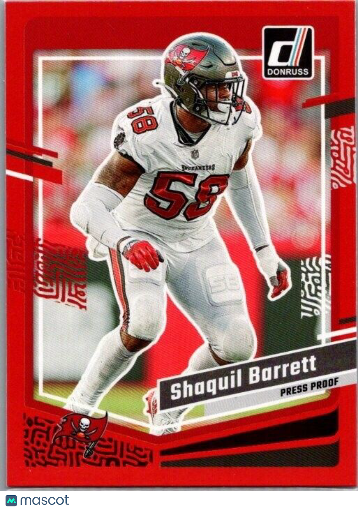 2023 Panini Donruss Shaquil Barrett #281 Press Proof Red