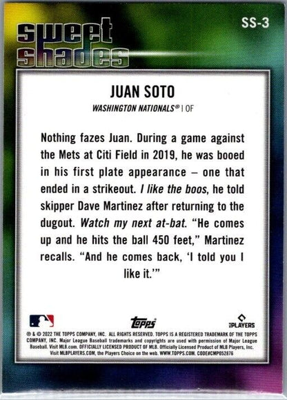 2022 Topps Series 2 - Sweet Shades #SS-3 Juan Soto