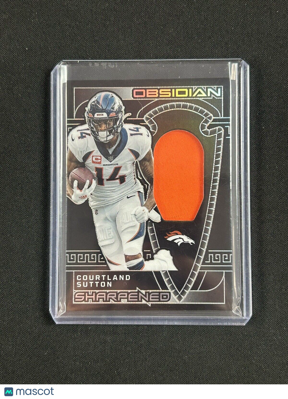 2023 Panini Obsidian Sharpened Swatches #20 Courtland Sutton Jersey /199 - NM-MT