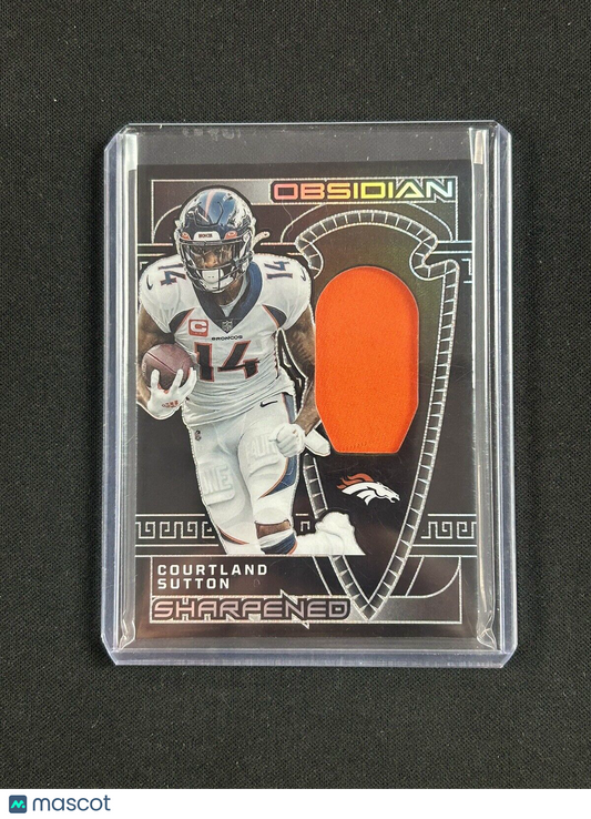 2023 Panini Obsidian Sharpened Swatches #20 Courtland Sutton Jersey /199 - NM-MT