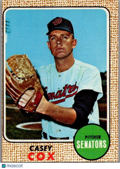 1968 Topps #66 Casey Cox Senators