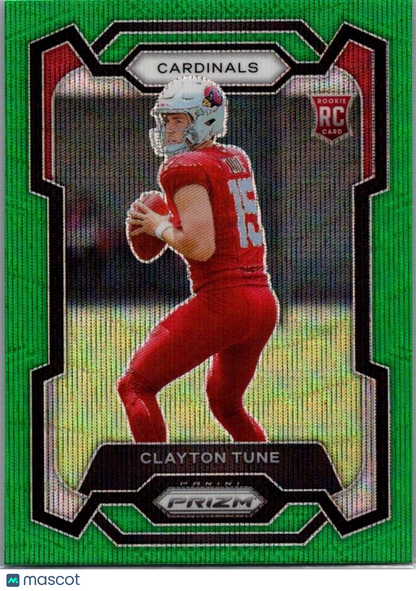 2023 Panini Prizm - Rookies Green Wave Prizm #302 Clayton Tune (RC)