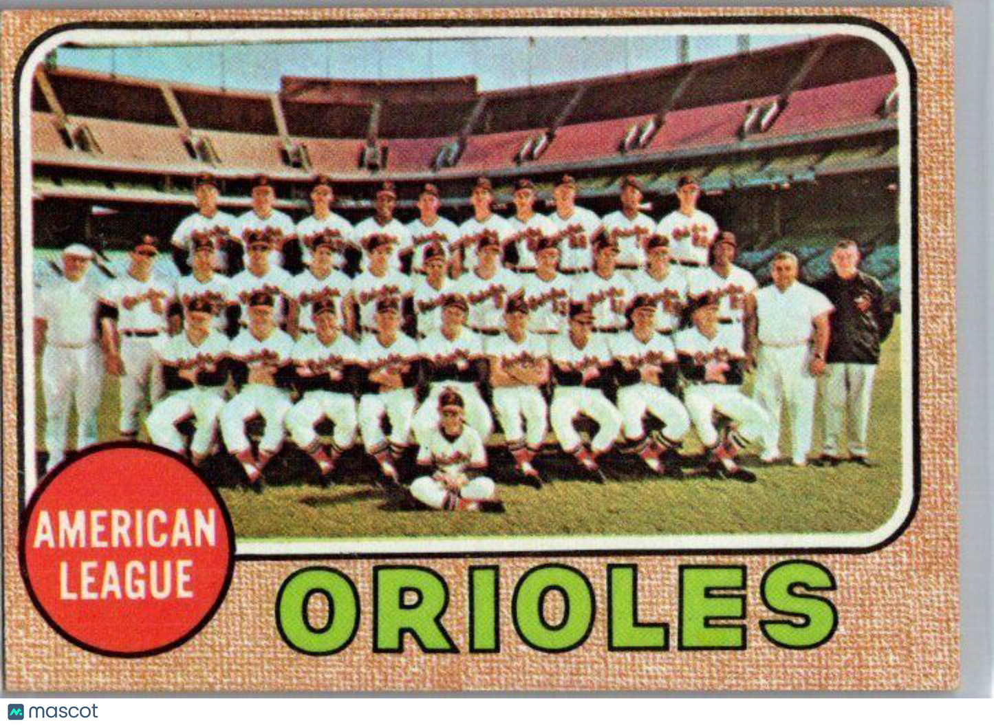 1968 Topps #334 Baltimore Orioles EX/NM