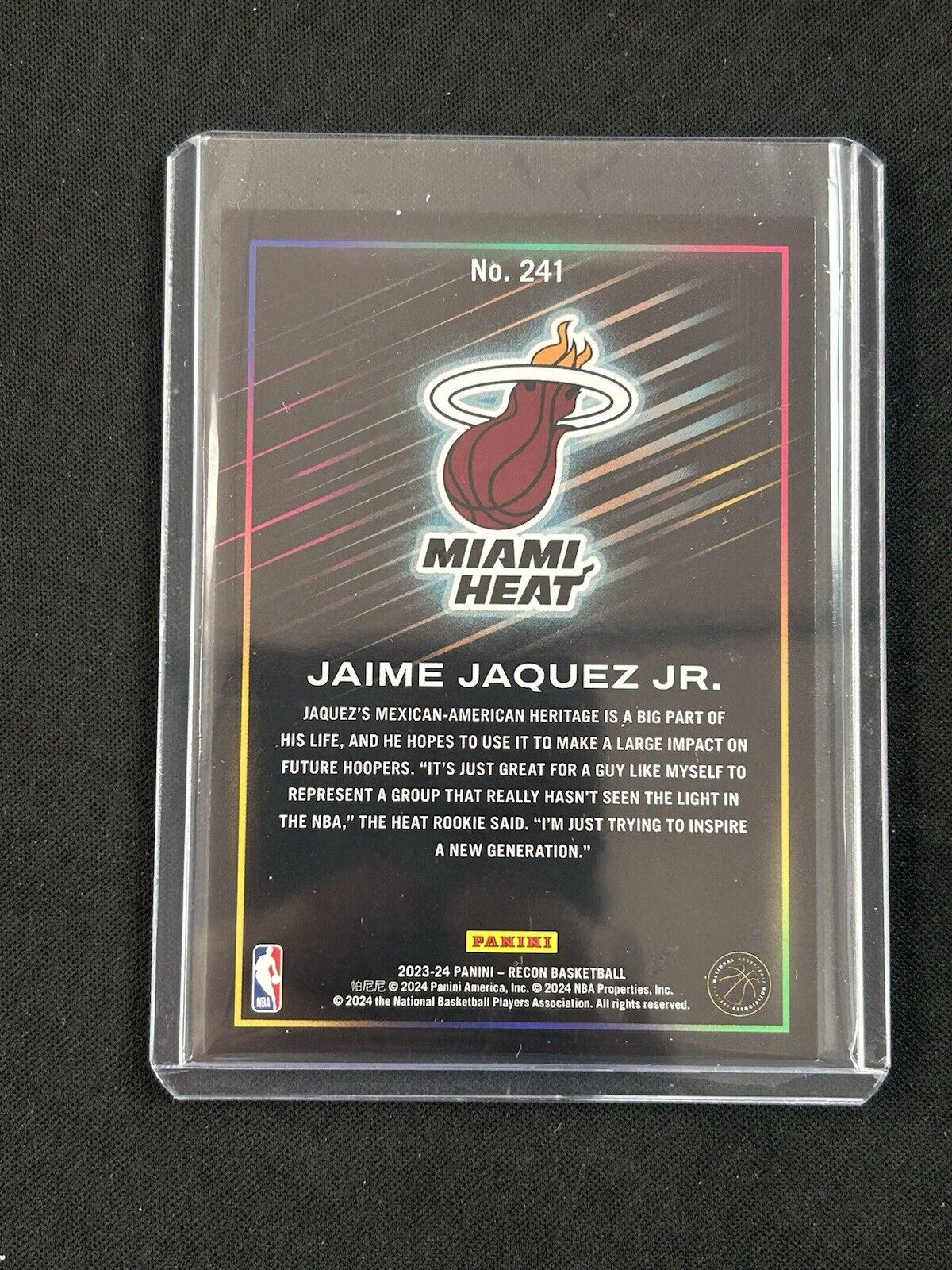 2023 Panini Recon Jaime Jaquez Jr /199