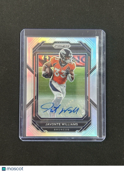 2022 Panini Prizm Silver Auto Javonte Williams