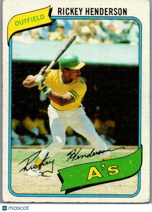 1980 Topps #482 Rickey Henderson