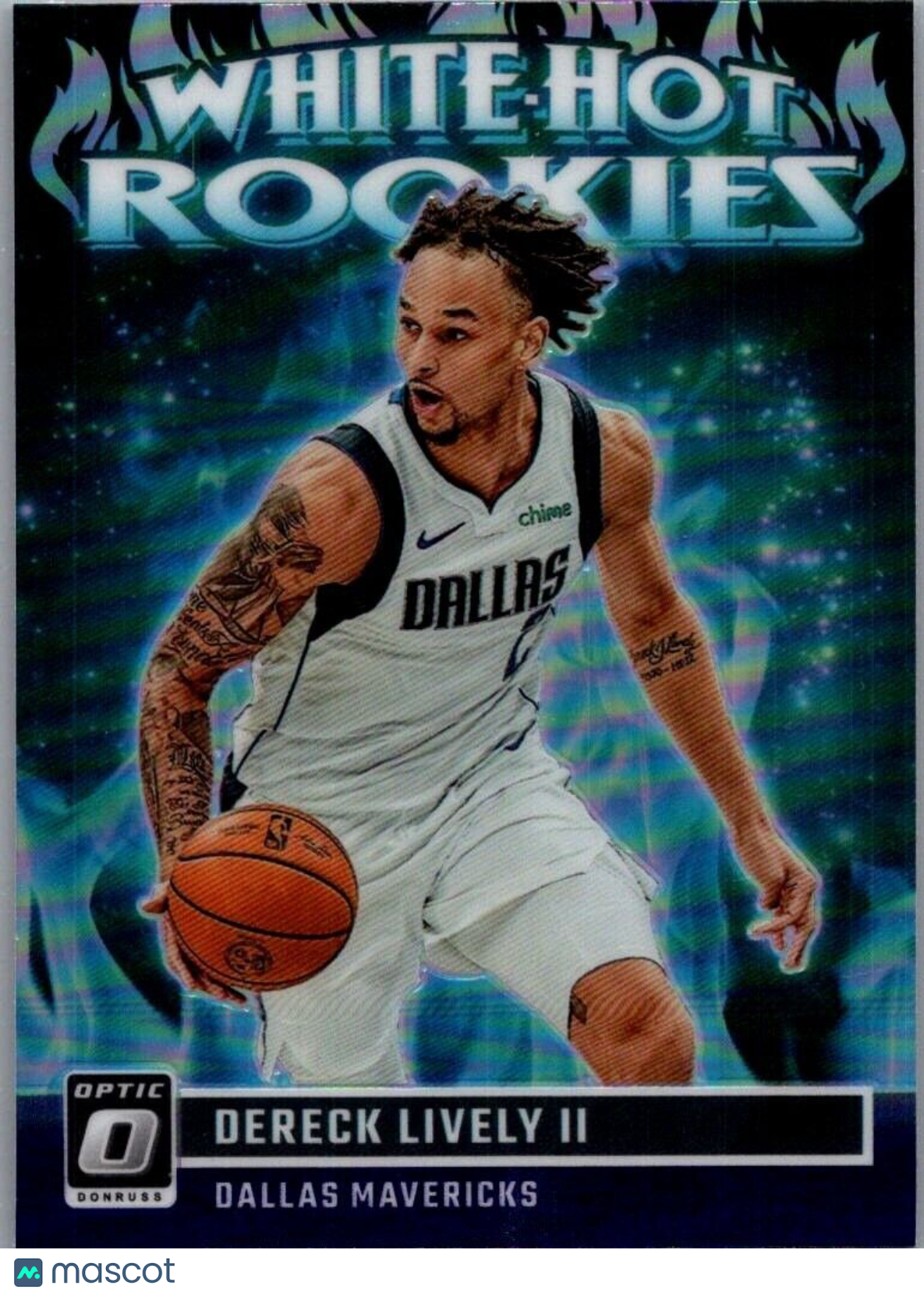 2023-24 Panini Donruss Optic - White Hot Rookies Purple #8 Dereck Lively (RC)