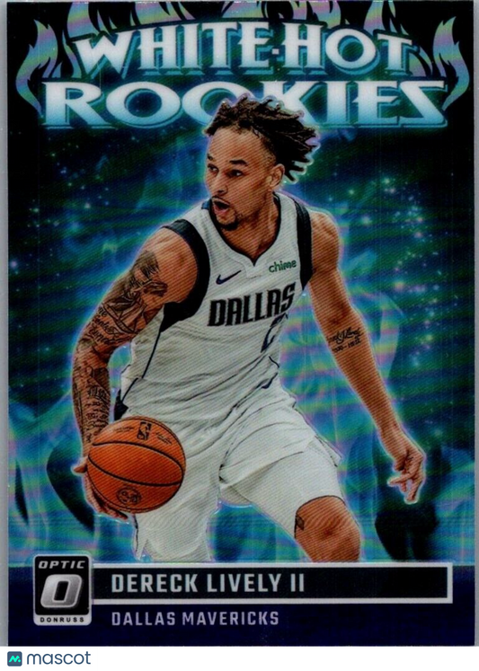 2023-24 Panini Donruss Optic - White Hot Rookies Purple #8 Dereck Lively (RC)