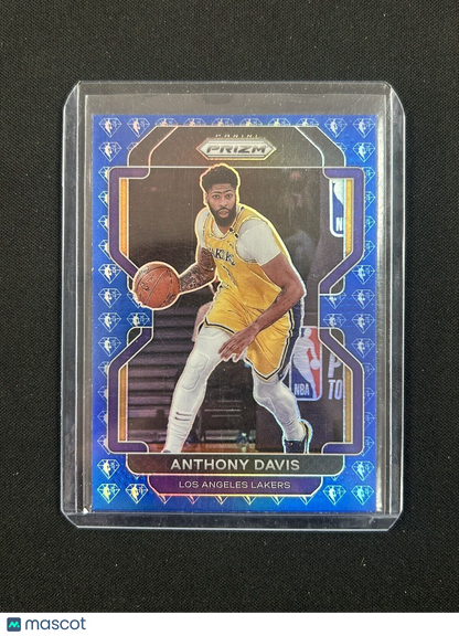 2021 Panini Prizm Blue 75th Anniversary Anthony Davis